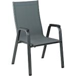 Reduzierte Dunkelgraue Kettler Cirrus Gartenstühle Metall aus Aluminium rostfrei Breite 50-100cm, Höhe 100-150cm, Tiefe 50-100cm 