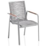Reduzierte Silberne Melierte Moderne Kettler Gartenstühle & Balkonstühle aus Aluminium gepolstert 
