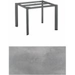 Kettler Edge Tischsystem Gartentisch Aluminium/HPL - Aluminium anthrazit, HPL silber-grau, 95x95 cm