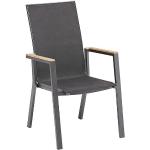 Reduzierte Silbergraue Moderne Teak-Stühle aus Aluminium Outdoor 