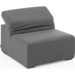 Anthrazitfarbene Kettler Loungestühle aus Polyrattan mit verstellbarer Rückenlehne Breite 100-150cm, Höhe 50-100cm, Tiefe 50-100cm 