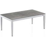 Reduzierte Hellgraue Kettler Lounge Tische aus Aluminium rostfrei Breite 100-150cm, Höhe 0-50cm, Tiefe 50-100cm 