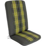 KETTtex Mailand Sesselauflage hoch 50x123cm Acryl Gelb-Grün Kariert