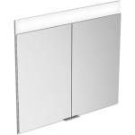 Silberne KEUCO Edition 400 Spiegelschränke aus Glas LED beleuchtet Breite 0-50cm, Höhe 0-50cm, Tiefe 0-50cm 
