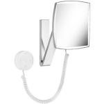 Weiße KEUCO Rechteckige Schminkspiegel & Kosmetikspiegel glänzend aus Metall LED beleuchtet 