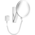 Silberne KEUCO iLook Runde Schminkspiegel & Kosmetikspiegel 40 cm aus Chrom LED beleuchtet 