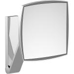 Silberne KEUCO Rechteckige Schminkspiegel & Kosmetikspiegel aus Aluminium LED beleuchtet 