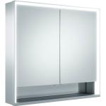 Silberne KEUCO Royal Spiegelschränke aus Glas LED beleuchtet Breite 0-50cm, Höhe 0-50cm, Tiefe 0-50cm 