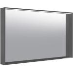 Anthrazitfarbene KEUCO X-Line Spiegelheizkörper aus Aluminium 