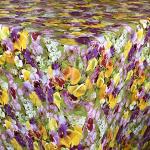 Bunte Blumenmuster Runde eckige Tischdecken 200 cm aus Fleece 