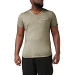 Reduzierte Grüne Unifarbene Elegante Key Largo V-Ausschnitt T-Shirts aus Baumwolle für Herren Größe XL 
