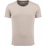 Reduzierte Sandfarbene Unifarbene Vintage Key Largo Rundhals-Ausschnitt T-Shirts für Herren Größe S 