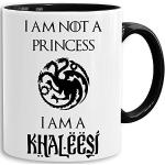Unifarbene Sambosa Game of Thrones Daenerys Targaryen Lustige Kaffeetassen 325 ml mikrowellengeeignet 