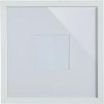 Weiße KHG Quadratische Bilderrahmen aus Holz 30x30 