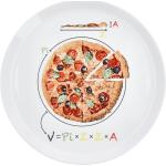 Weiße KHG Runde Pizzateller 30 cm aus Porzellan 