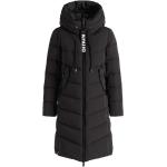 Schwarze Gesteppte Khujo Ayleena Maxi Damensteppmäntel & Damenpuffercoats mit Kapuze Größe XS für den für den Herbst 