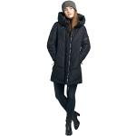 Schwarze Gesteppte Khujo Jordis Winterjacken aus Fleece mit Kapuze für Damen Größe XXL für den für den Winter 