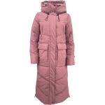 Rosa Gesteppte Khujo Stehkragen Winterjacken aus Fleece mit Kapuze für Damen Größe L für den für den Winter 