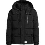 Schwarze Gesteppte Khujo Mini Stehkragen Kurzjacken & Cropped-Jackets mit Reißverschluss mit Kapuze für Herren Größe L 