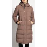 Reduzierte Braune Unifarbene Khujo Stehkragen Damensteppmäntel & Damenpuffercoats mit Reißverschluss aus Polyamid Größe XXL für den für den Winter 