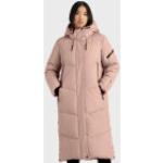 Pinke Gesteppte Wasserdichte Khujo Sonje Damensteppmäntel & Damenpuffercoats mit Reißverschluss aus Polyester mit Kapuze Größe S für den für den Winter 