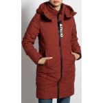 Reduzierte Rote Gesteppte Khujo Winterjacken mit Reißverschluss aus Polyester mit Kapuze für Damen Größe XS 