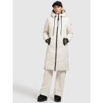 Cremefarbene Gesteppte Casual Khujo Damensteppmäntel & Damenpuffercoats mit Reißverschluss aus Polyester Größe XXL für den für den Winter 