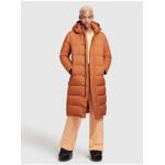 Orange Gesteppte Winddichte Khujo Corinna Mini Damensteppmäntel & Damenpuffercoats mit Reißverschluss aus Fleece mit Kapuze Größe XXL für den für den Herbst 