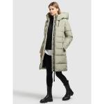Mintgrüne Gesteppte Khujo Maxi Damensteppmäntel & Damenpuffercoats aus Nylon mit Kapuze Größe XXL für den für den Winter 