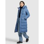 Blaue Gesteppte Casual Khujo Maxi Stehkragen Damensteppmäntel & Damenpuffercoats aus Nylon Handwäsche Größe L für den für den Winter 