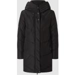 Schwarze Gesteppte Khujo Damensteppmäntel & Damenpuffercoats aus Nylon mit Kapuze Größe XXL für den für den Herbst 