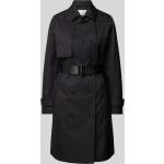 Schwarze Khujo Trenchcoats aus Baumwollmischung für Damen Größe L für den für den Herbst 
