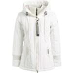 Weiße Gesteppte Khujo Tweety Winterjacken mit Reißverschluss aus Polyamid gepolstert für Damen Größe L 