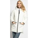 Reduzierte Weiße Gesteppte Khujo Stehkragen Damensteppmäntel & Damenpuffercoats mit Reißverschluss aus Polyamid gepolstert Größe L für den Winter 