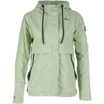 Grüne Khujo Mini Kurzjacken & Cropped-Jackets mit Reißverschluss aus Nylon mit Kapuze für Damen Größe M für den für den Sommer 