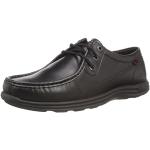 Schwarze Business Kickers Derby Schuhe mit Schnürsenkel aus Leder für Herren Größe 41 