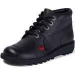 Reduzierte Schwarze Kickers Kick High Top Sneaker & Sneaker Boots aus Leder für Kinder Größe 39 