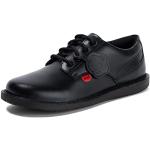 Schwarze Business Kickers Derby Schuhe mit Schnürsenkel aus Leder Größe 36 