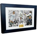KICKS Real Madrid 2018 Champions League Celebration 12 x 8 A4 signiert Cristiano Ronaldo Gareth Bale Sergio Ramos Zinédine Zidane – Autogrammkarte Fotografieren, Bilderrahmen Fußball Geschenk