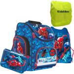 Pinke Spiderman Schulranzen Sets für Kinder 4-teilig zum Schulanfang 