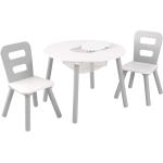 KidKraft, Kinderstuhl + Kindertisch, Runder Tisch mit 2 Stühlen (Kindersitzgruppe)