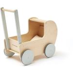 Cremefarbene Kids Concept Lauflern Puppenwagen aus Holz für 12 - 24 Monate 