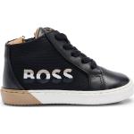 Reduzierte Schwarze HUGO BOSS BOSS High Top Sneaker & Sneaker Boots aus Polyester für Kinder Größe 30 