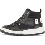 Schwarze HUGO BOSS BOSS High Top Sneaker & Sneaker Boots mit Riemchen aus Mesh für Kinder Größe 40 