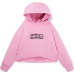 Pinke HUGO BOSS Fleecepullover für Kinder aus Baumwollmischung für Mädchen 