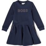 Reduzierte Dunkelblaue HUGO BOSS BOSS Kinderkleider mit Ärmeln aus Polyamid für Mädchen 