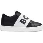 Schwarze HUGO BOSS BOSS Low Sneaker aus Leder für Kinder Größe 31 