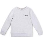 Hellgraue HUGO BOSS BOSS Kindersweatshirts aus Baumwollmischung für Jungen 