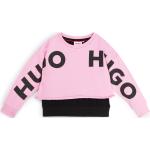 Pinke HUGO BOSS Kindersweatshirts aus Baumwollmischung für Mädchen 
