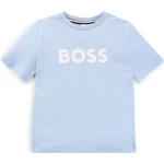 Hellblaue HUGO BOSS BOSS Kinder T-Shirts aus Baumwolle für Jungen 